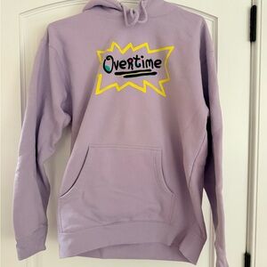 Overtime Graphic Lavender Hoodie